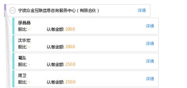 寧波眾金互聯(lián)信息咨詢服務(wù)中心（有限合伙）信息咨詢服務(wù)詳解